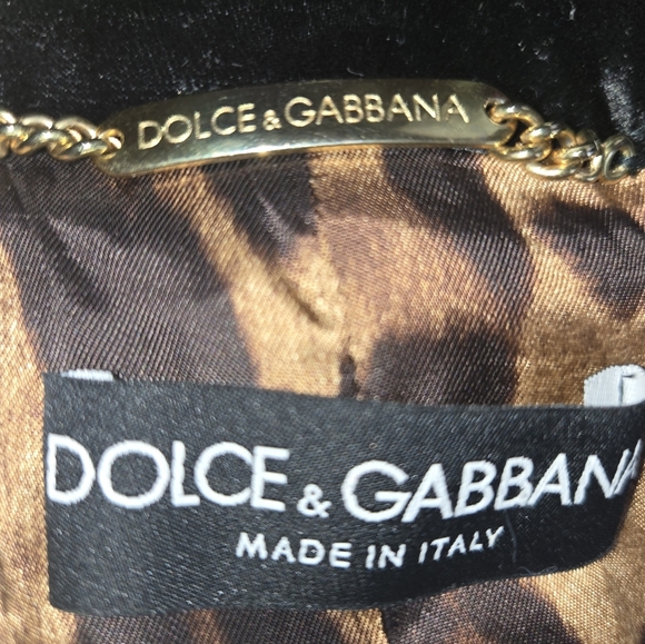 Dolce & Gabbana (D&G) velvet tuxedo blazer. EUC Size 42 - Picture 13 of 14